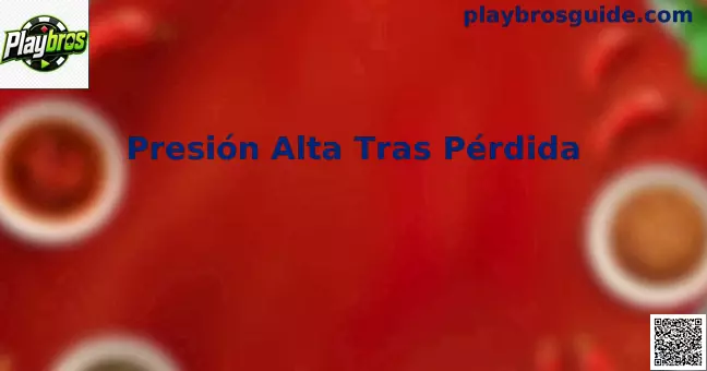 Presión Alta Tras Pérdida en fútbol moderno